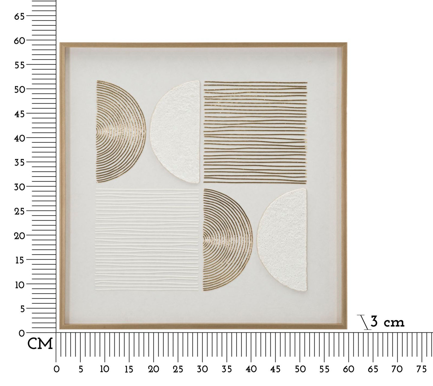 DIPINTO SU TELA ABSTRAC C/CORNICE -A- CM 60X3X60