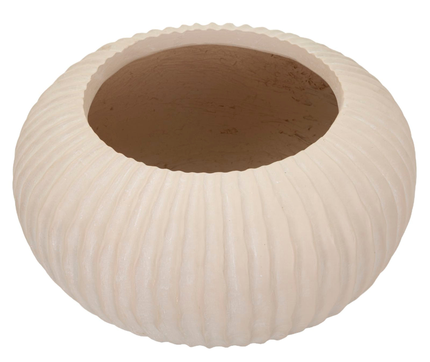 Vaso Mist Ø35x18 cm – Vaso Decorativo Moderno in Finitura Effetto Pietra