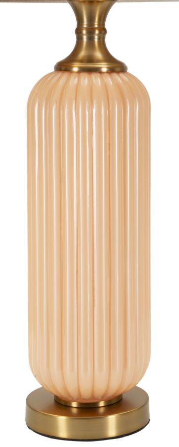 Lampada da tavolo “Perly – C” Ø 35,5 × 64 cm – design raffinato in vetro perlato