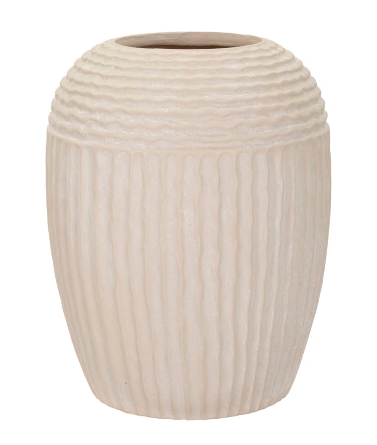 Vaso Mist Ø26,5x26 cm – Vaso Decorativo in Finitura Effetto Pietra Naturale
