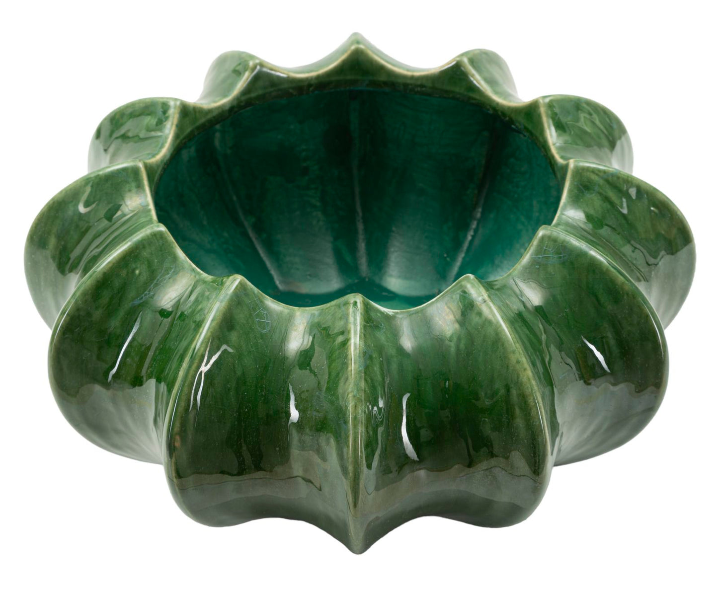 Cachepot Cactus Ø 31x16 cm – Contenitore Decorativo con Finitura Opaca Naturale