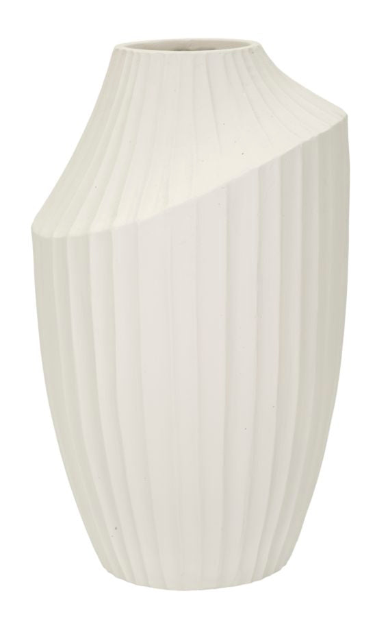 Vaso Ice Ø22,5x38 cm – Vaso Decorativo con Finitura Effetto Pietra Opaca
