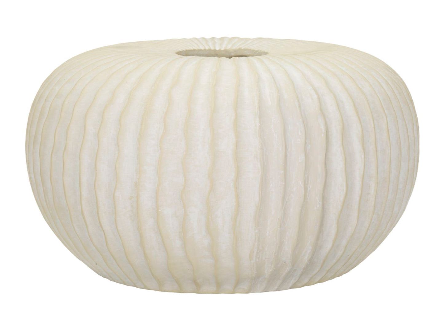 Vaso Icicle Ø40x23 cm – Vaso Decorativo Ampio con Finitura Effetto Pietra