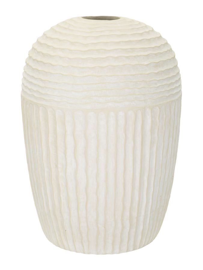Vaso Icicle Ø39x56 cm – Vaso Alto Decorativo con Finitura Effetto Pietra
