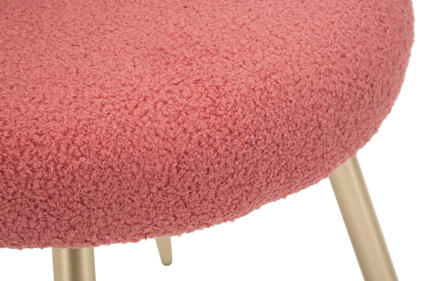 Sedia Mini Ilary Rosa in Velluto e Metallo H 67 cm