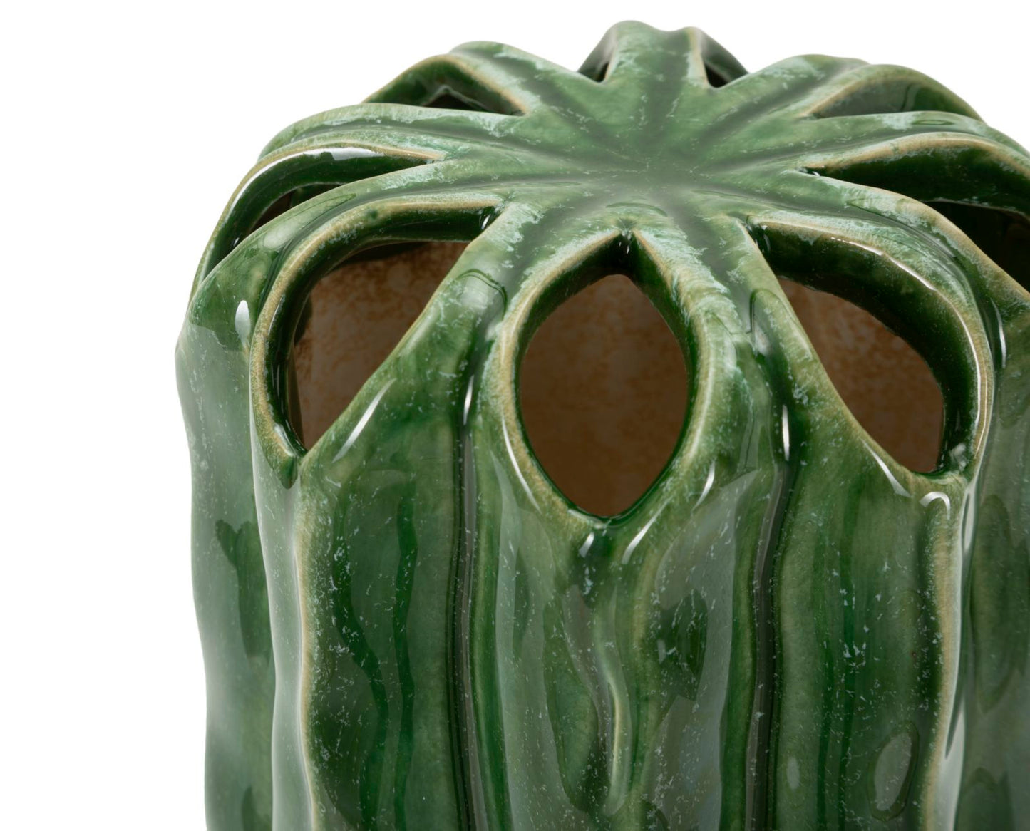 Vaso Cactus Tall Ø 11,5x23,5 cm – Vaso Slanciato Decorativo con Finitura Effetto Naturale