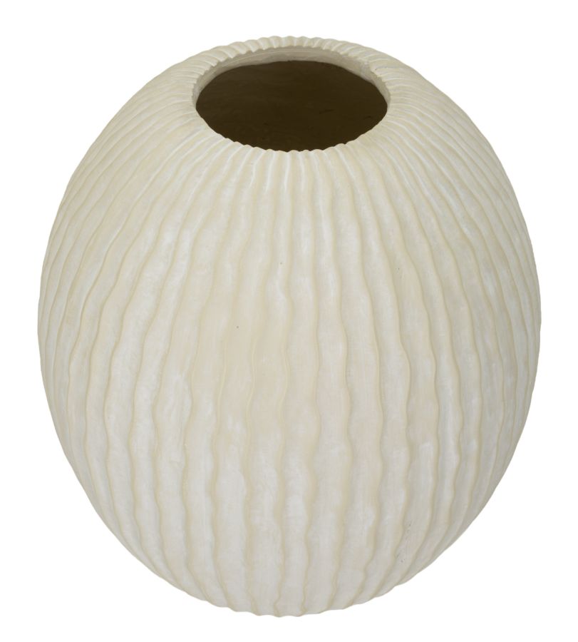 Vaso Icicle Ø36,5x38 cm – Vaso Decorativo con Finitura Effetto Pietra Opaca