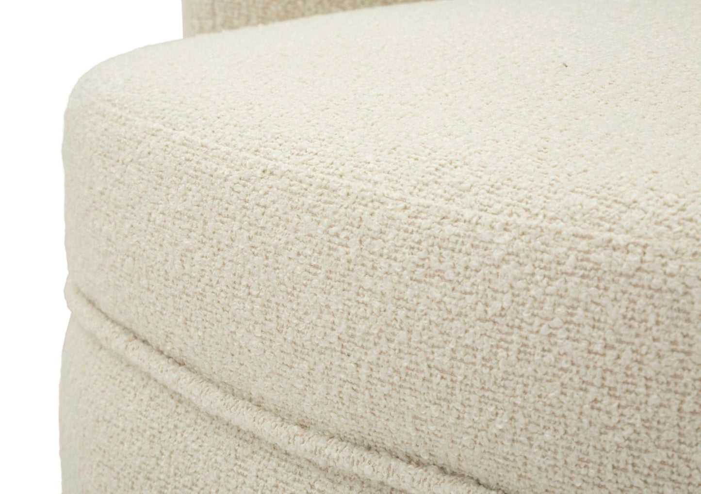 POLTRONA GIREVOLE TORINO CREMA CM 70X72X75 (ALTEZZA SEDUTA CM 44,5)