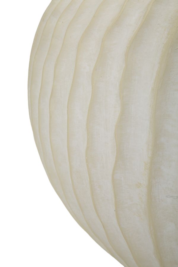 Vaso Icicle Ø40x23 cm – Vaso Decorativo Ampio con Finitura Effetto Pietra