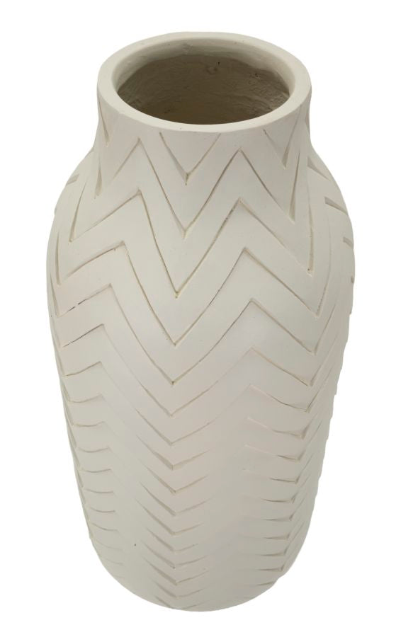 Vaso Winter Ø29x60 cm – Vaso Alto Decorativo con Finitura Effetto Pietra