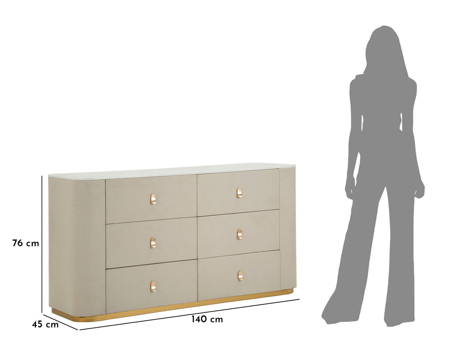 COMO' BEAUTY CM 140X45X76