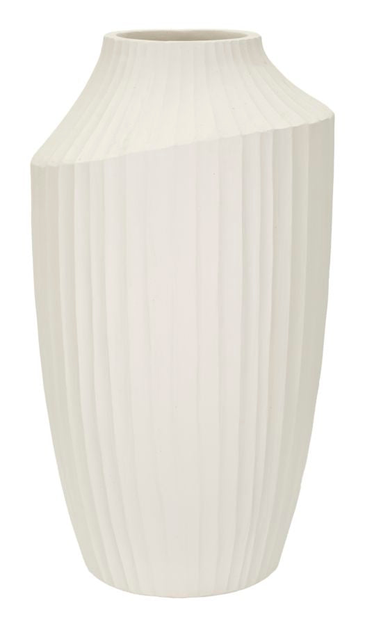 Vaso Ice Ø28,5x50,5 cm – Vaso Decorativo Alto con Finitura Effetto Pietra