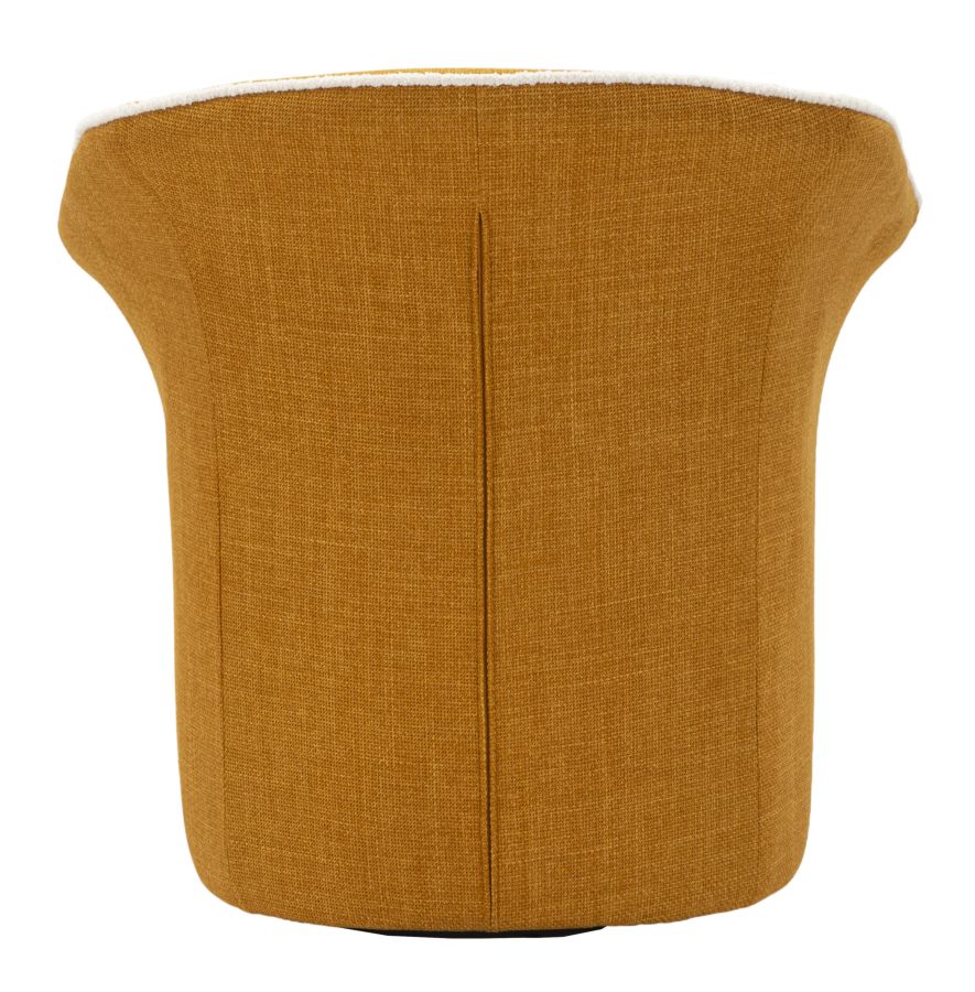 POLTRONA GIREVOLE SIENA SENAPE CM 83,5X66X80 (SEDUTA ALTEZZA CM 42) codice 142866000S