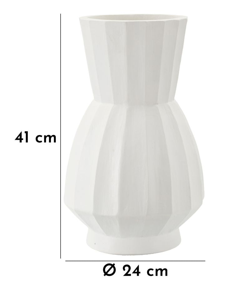 Vaso Glint Ø24x41 cm – Vaso Decorativo Alto con Finitura Effetto Pietra