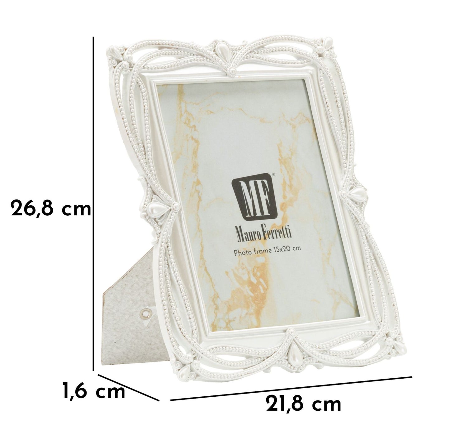 Cornice “Ribbon” 21,8 × 1,6 × 26,8 cm (foto 15 × 20 cm) – design romantico