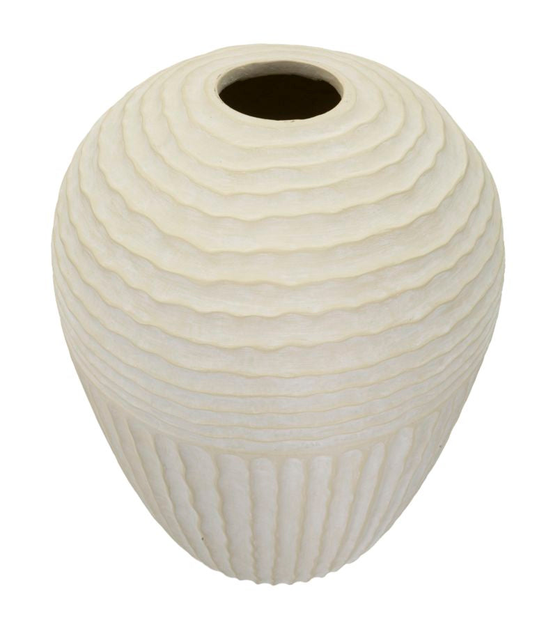 Vaso Icicle Ø39x56 cm – Vaso Alto Decorativo con Finitura Effetto Pietra