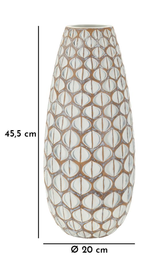 VASO RESINA TIBET CM CM Ø 20X45,5