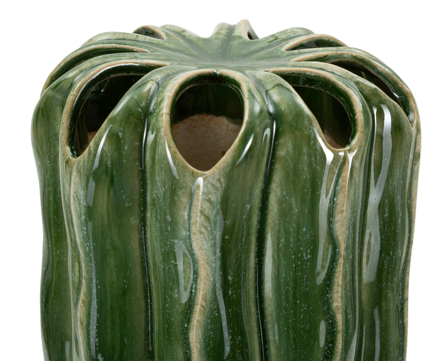 Vaso Cactus Tall in Ceramica Verde H 31,5 cm – Mauro Ferretti