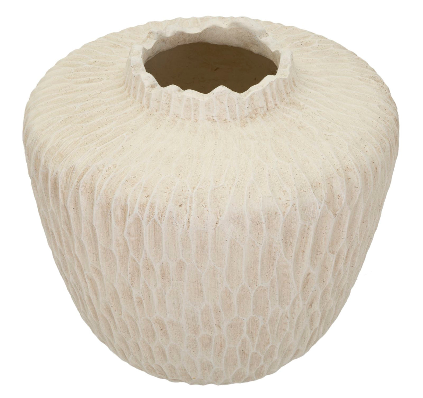 Vaso Shade Ø35x32,5 cm – Vaso Decorativo con Finitura Effetto Pietra Naturale