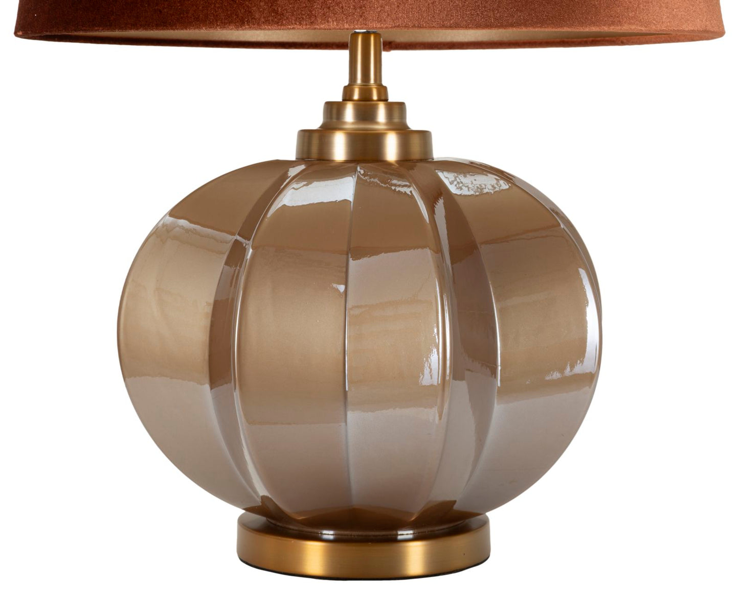 Lampada da tavolo “Praga – A” Ø 40,5 × 57 cm – design moderno con base in vetro