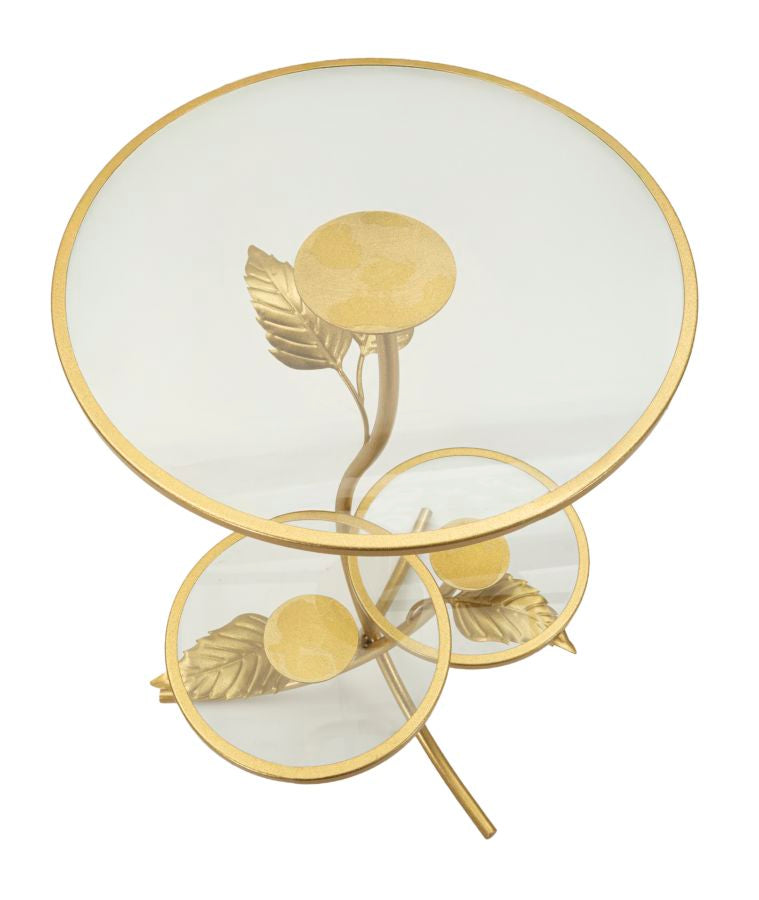 TAVOLINETTO 3 RIPIANI LEAF CM Ø 54X47X69,5