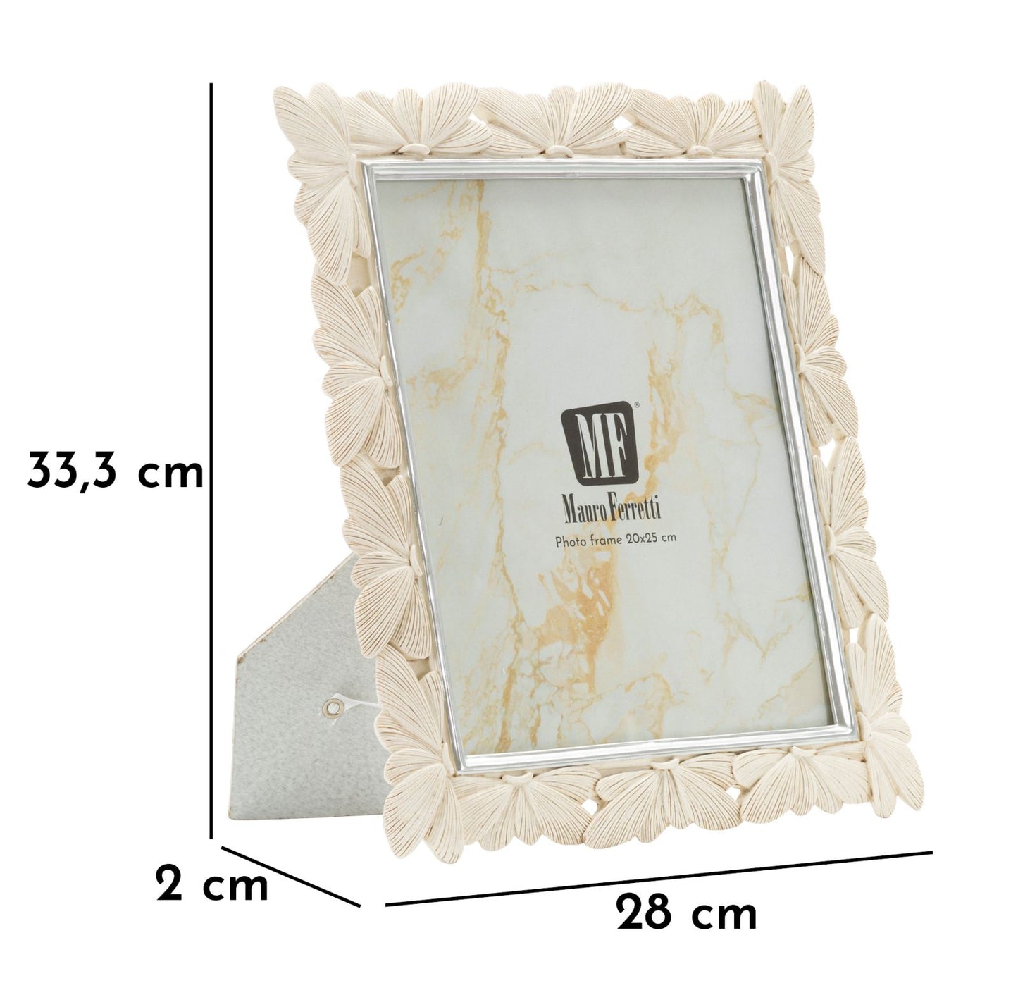 Cornice Butterfly 28x33,3 cm in Resina – Interno 20x25 cm