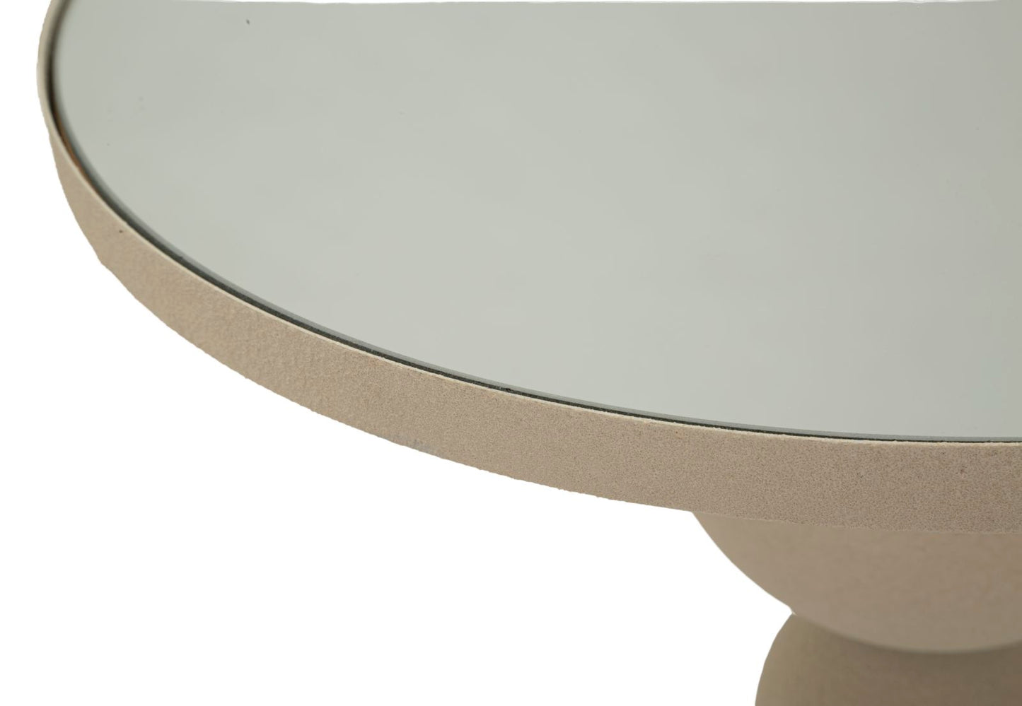 Tavolinetto Dune con Piano Specchio Ø 40,5 cm