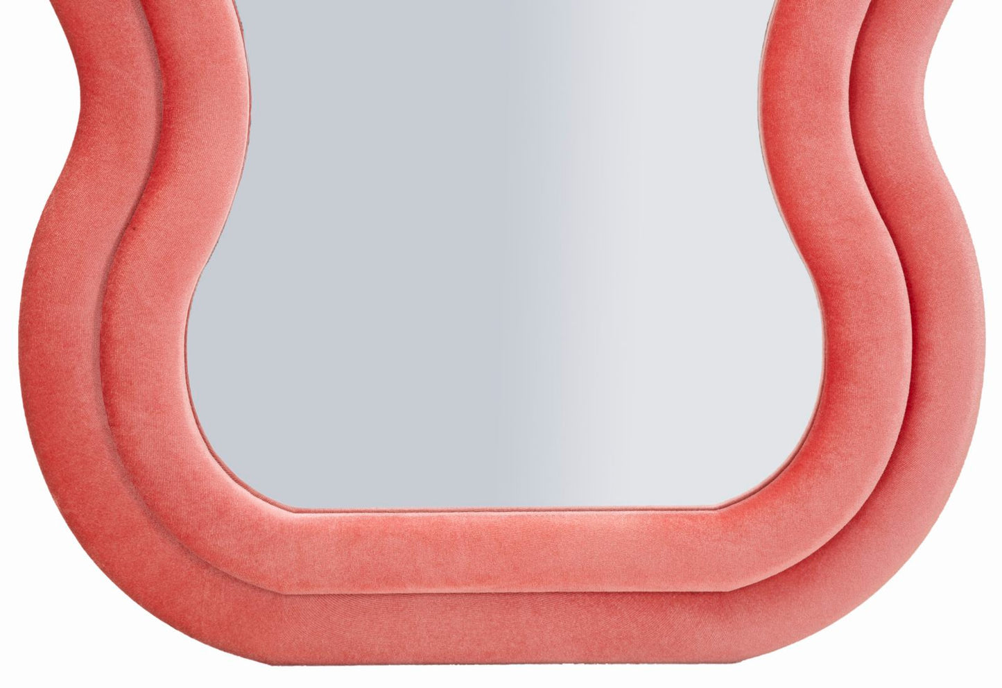 Specchio da Muro Emily Velluto Rosa 60x160 cm – Stile Romantico con Cornice Soft Touch