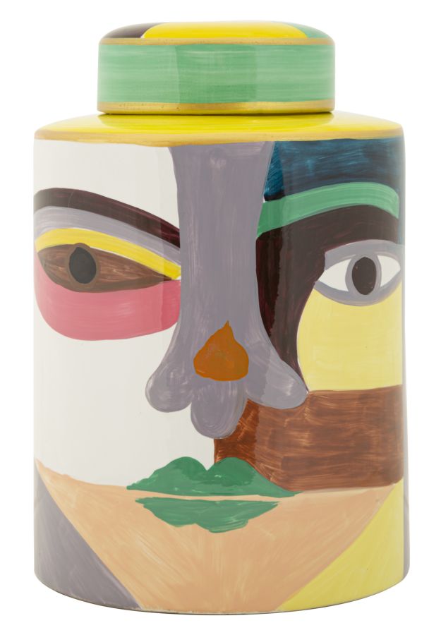 Vaso Piccassy Top in Ceramica Multicolore H 28 cm