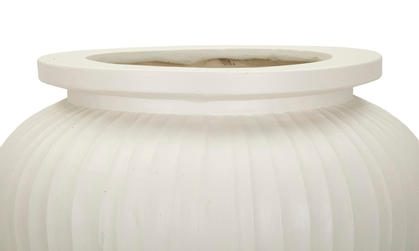 Vaso Chil Ø48x38 cm – Vaso Decorativo Ampio con Finitura Effetto Pietra Naturale