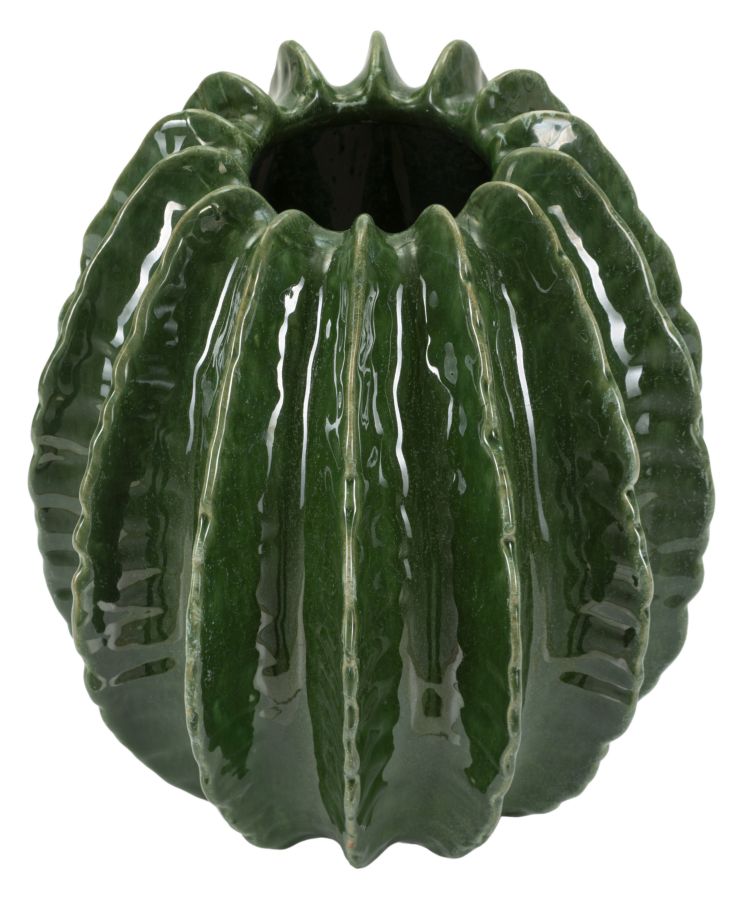 Vaso Cactus Ball Ø 28x31 cm – Vaso Decorativo Tondo con Finitura Opaca Naturale