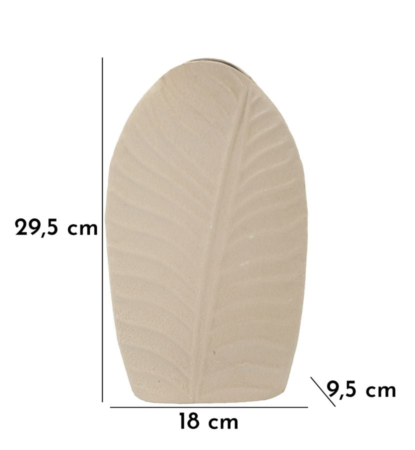 Vaso Dune Tall 18x9,5x29,5 cm – Vaso Decorativo Verticale con Texture a Onde