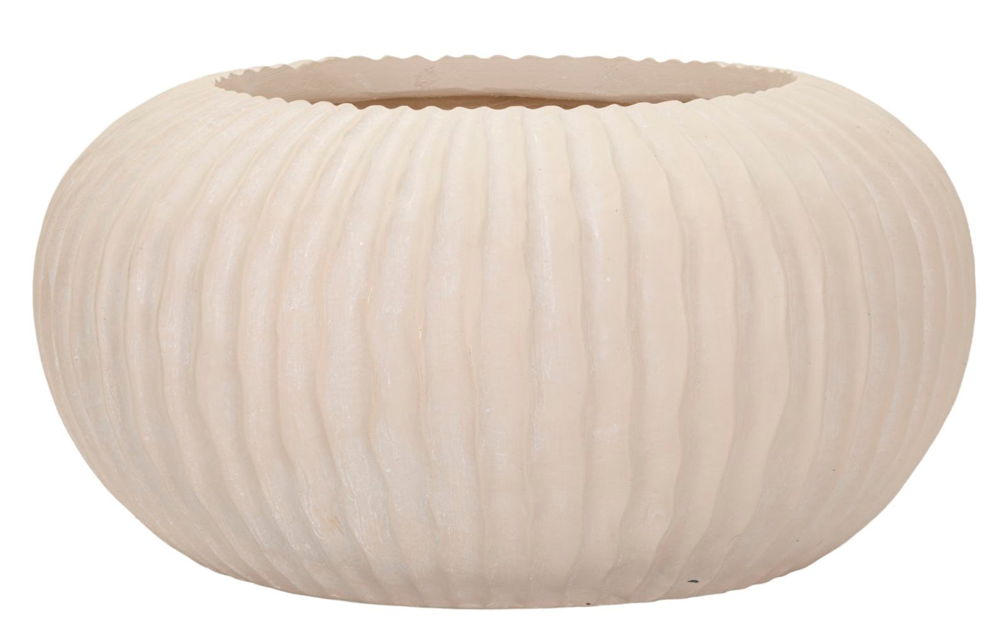 Vaso Mist Ø35x18 cm – Vaso Decorativo Moderno in Finitura Effetto Pietra