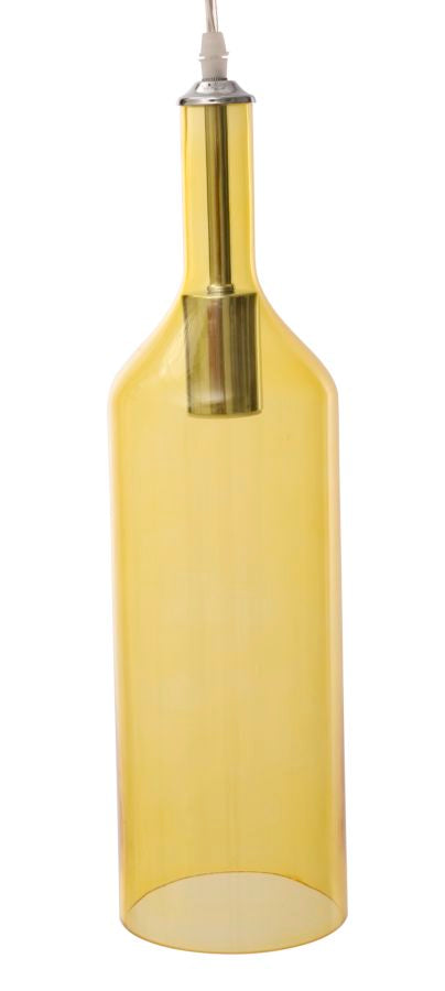 PARALUME DA SOFFITTO BOTTLE GIALLO Ø 11X43H cm