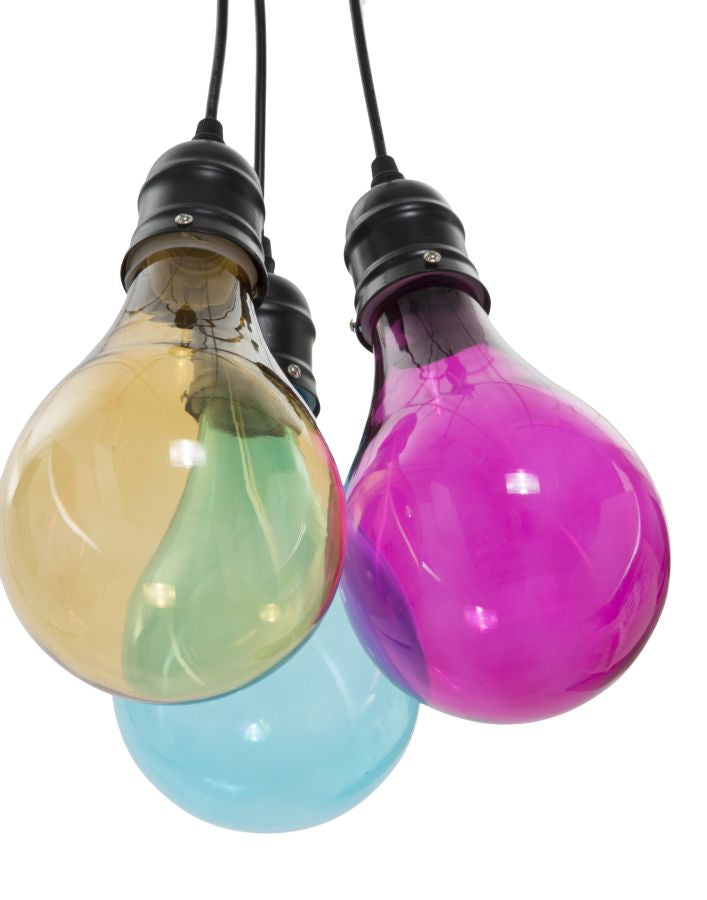 LAMPADARIO OKLAHOMA 3 LUCI CM Ø 25X135 (VETRO Ø 3,5)