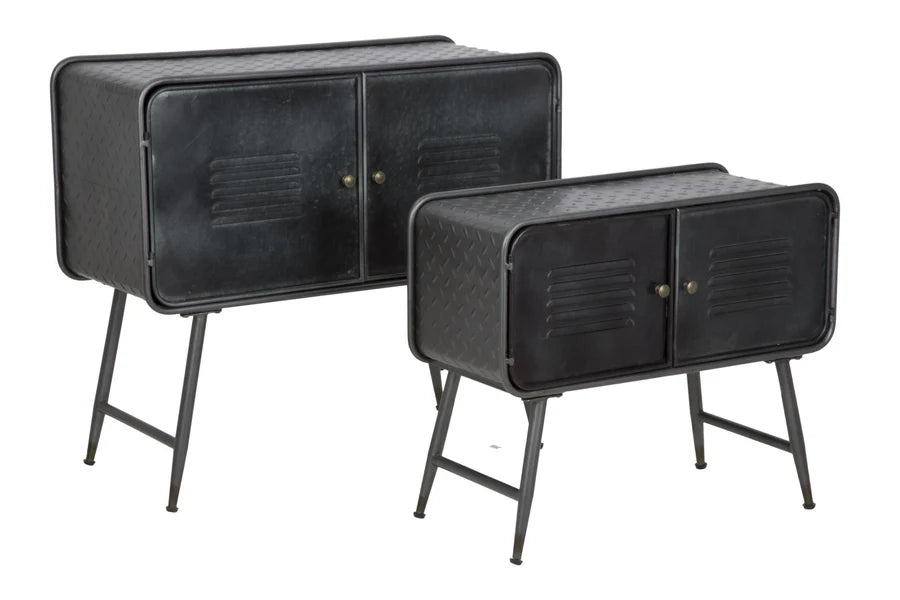 MOBILETTO IRON SCHOOL COPPIA 88Lx38px78H cm - 70,5Lx30px58,5H cm