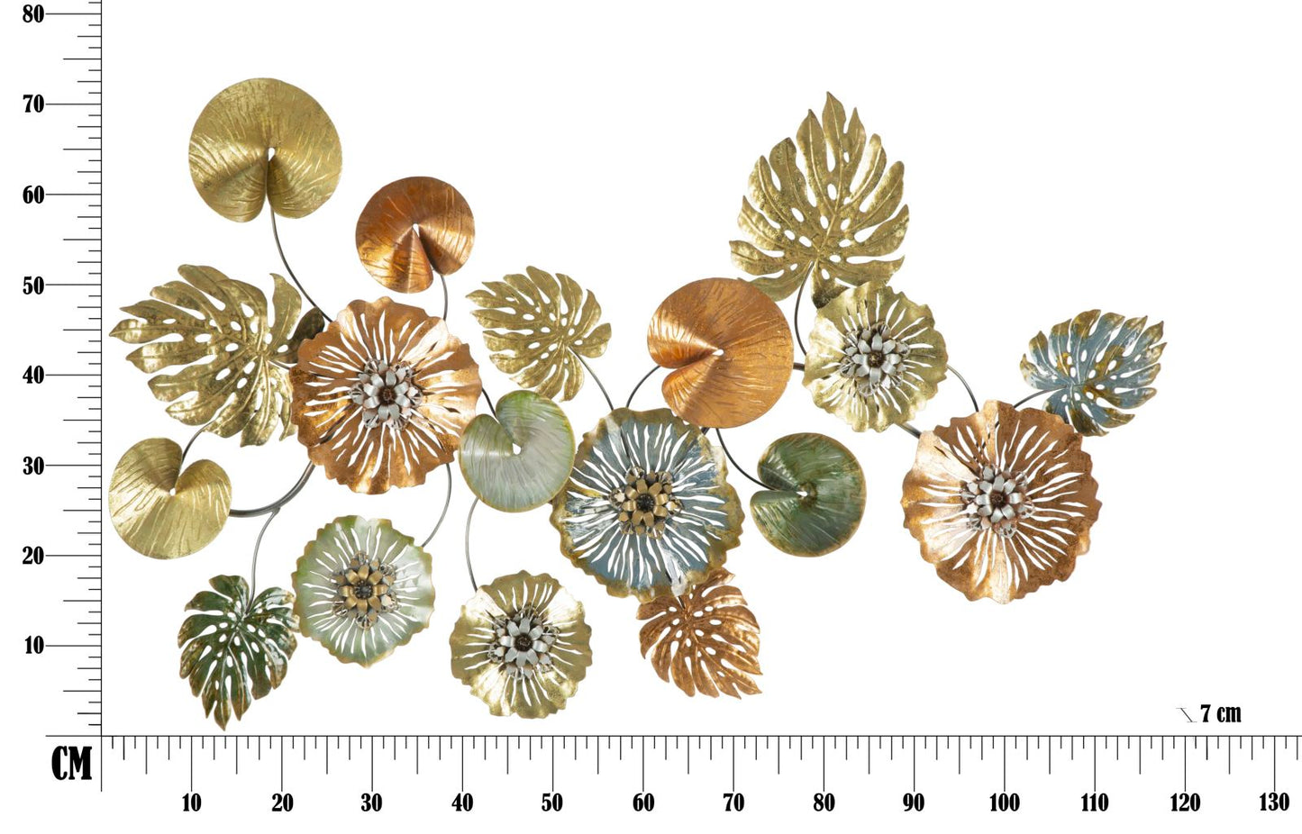 PANNELLO IN FERRO LEAF  CM 117X7X74