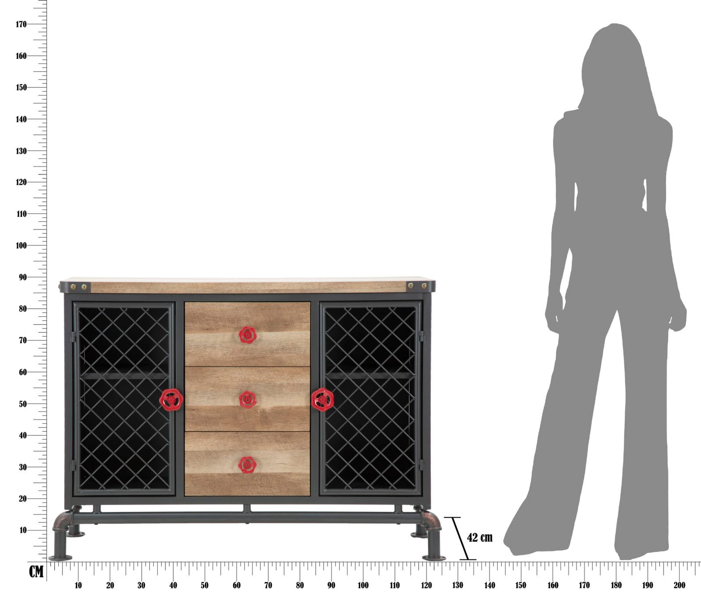 MOBILE MANHATTAN CM 126,4X42X89,5