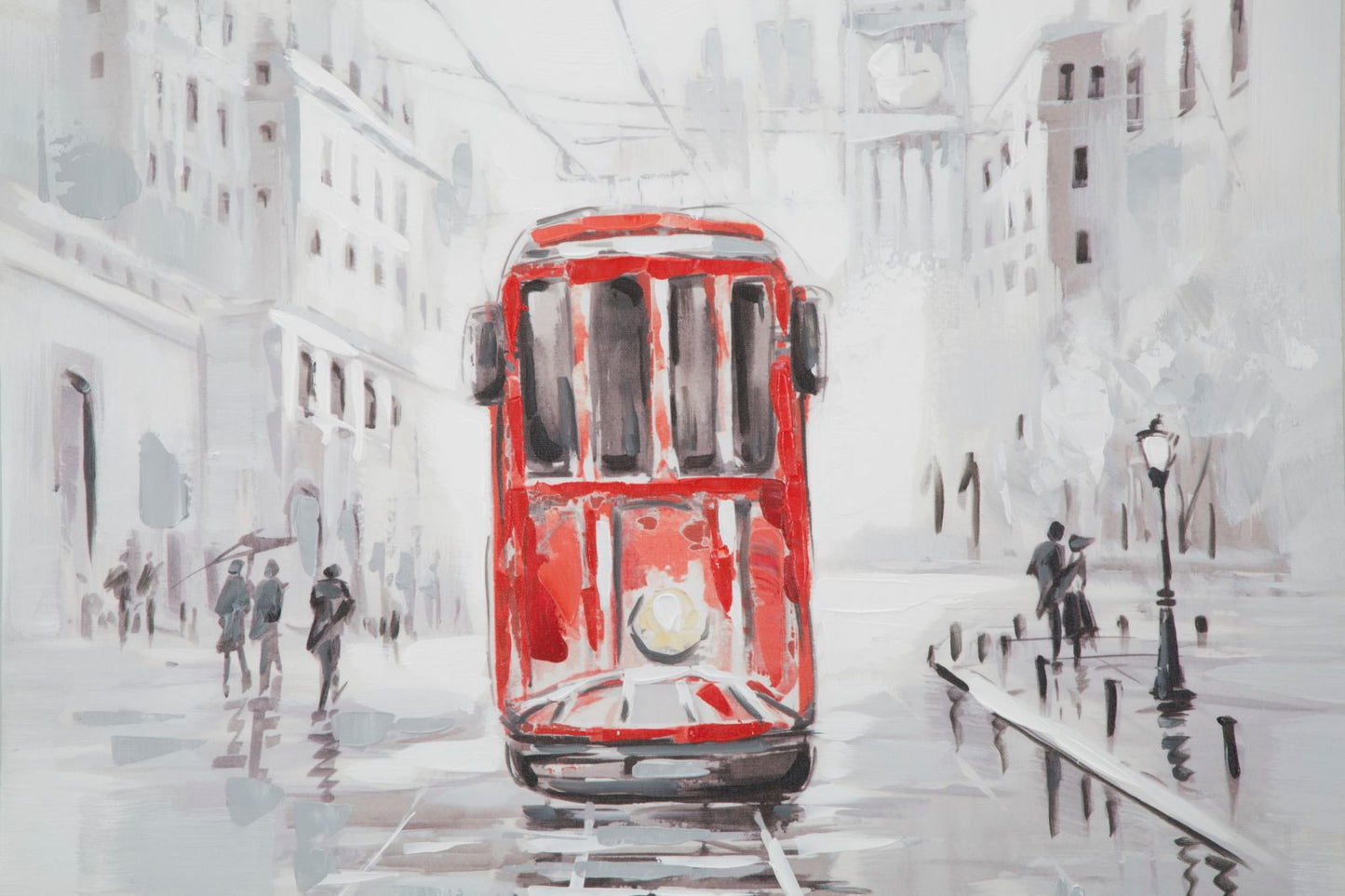 DIPINTO SU TELA TRAM -A- CM 80X3X80