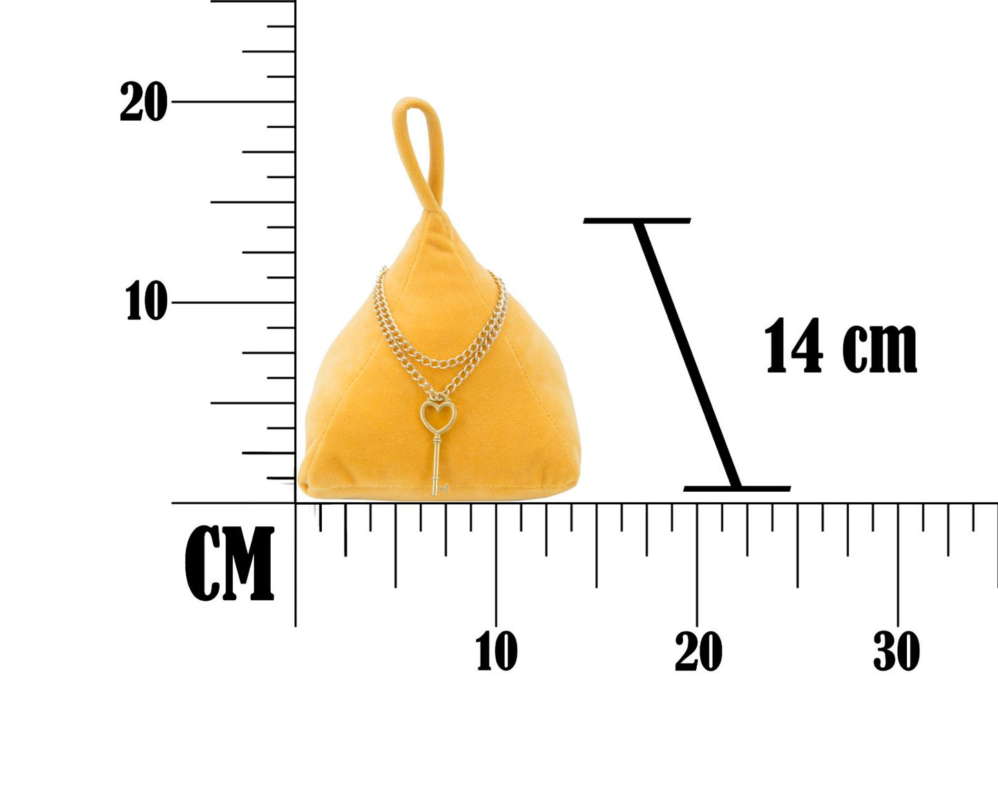 F/PORTE TRIANGLE  GIALL0 CM 14X14X20
