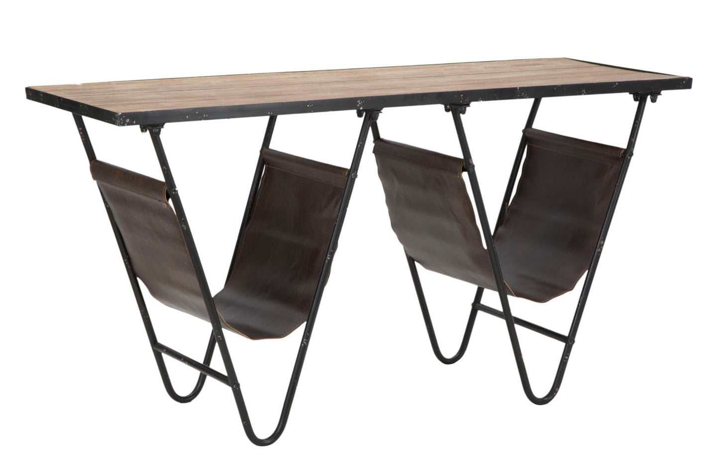 TAVOLINETTO P/GIORNALI "V" CM 120X43X62,5