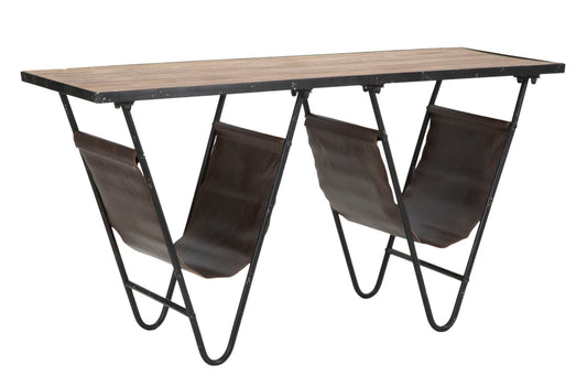 TAVOLINETTO P/GIORNALI "V" CM 120X43X62,5