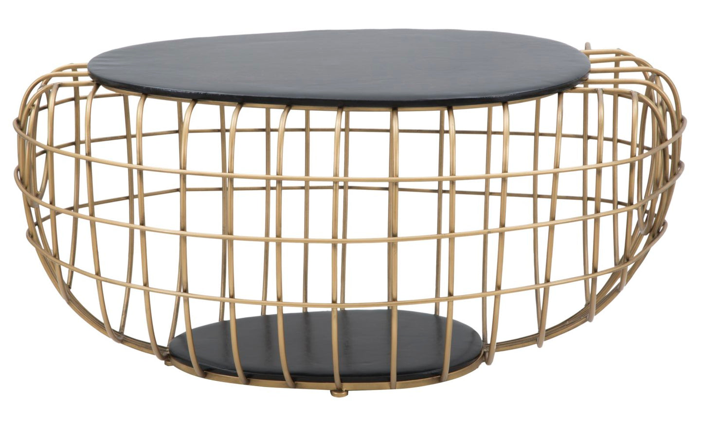 TAVOLO DA CAFFE' GOLD SPIDER CM 119X75X55H