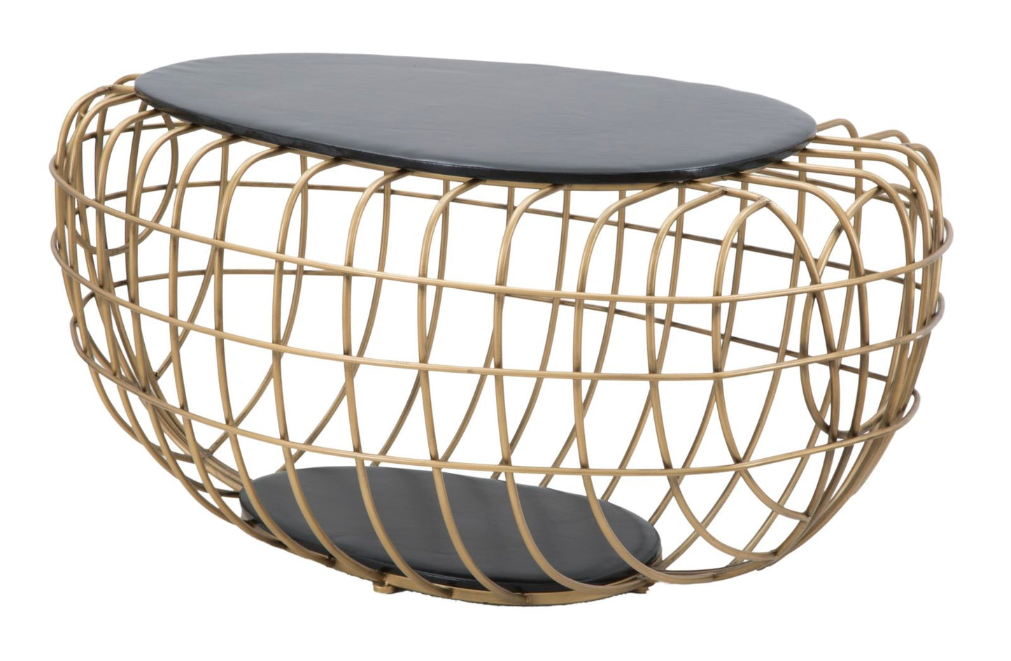 TAVOLO DA CAFFE' GOLD SPIDER CM 119X75X55H