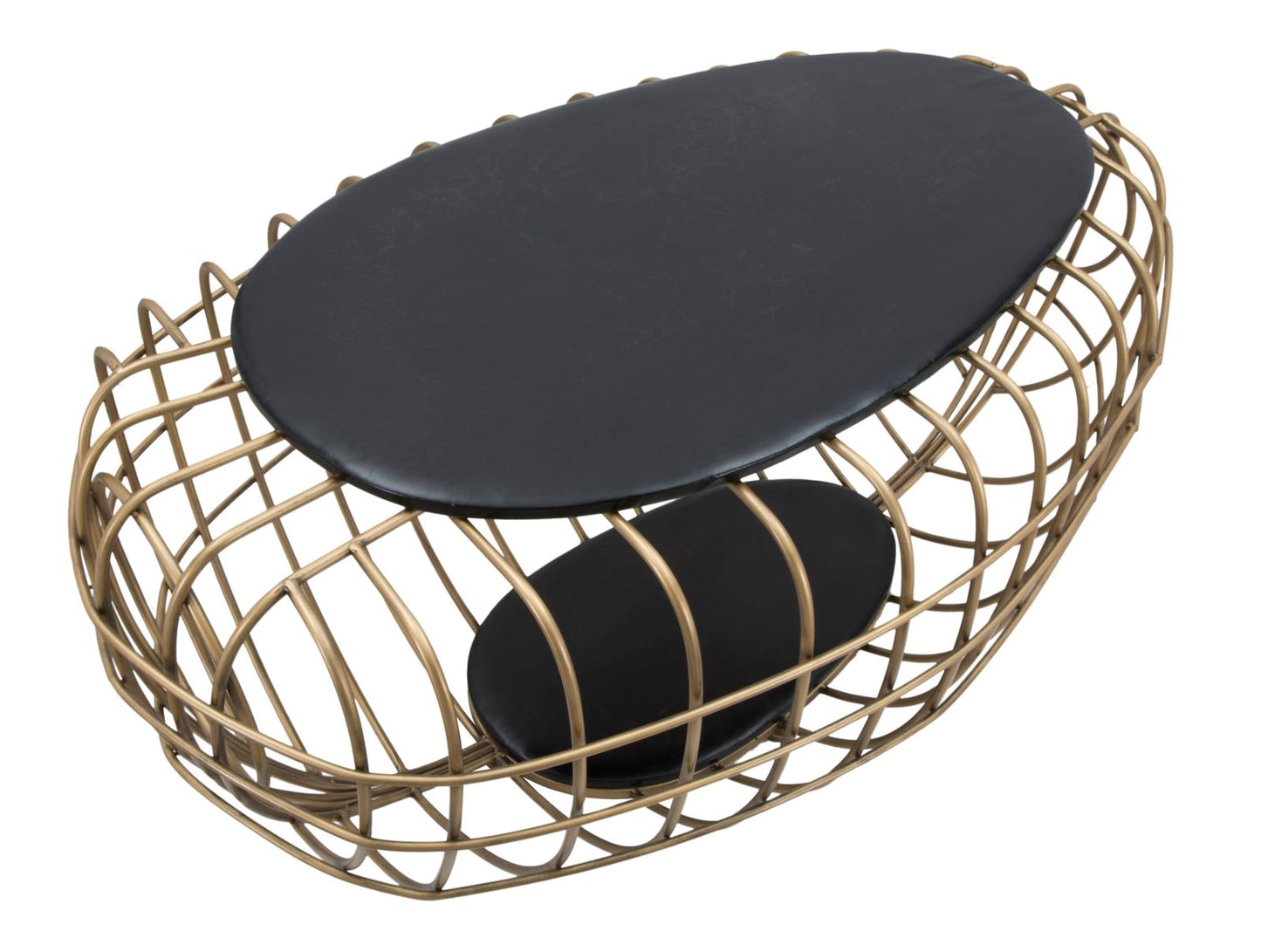 TAVOLO DA CAFFE' GOLD SPIDER CM 119X75X55H