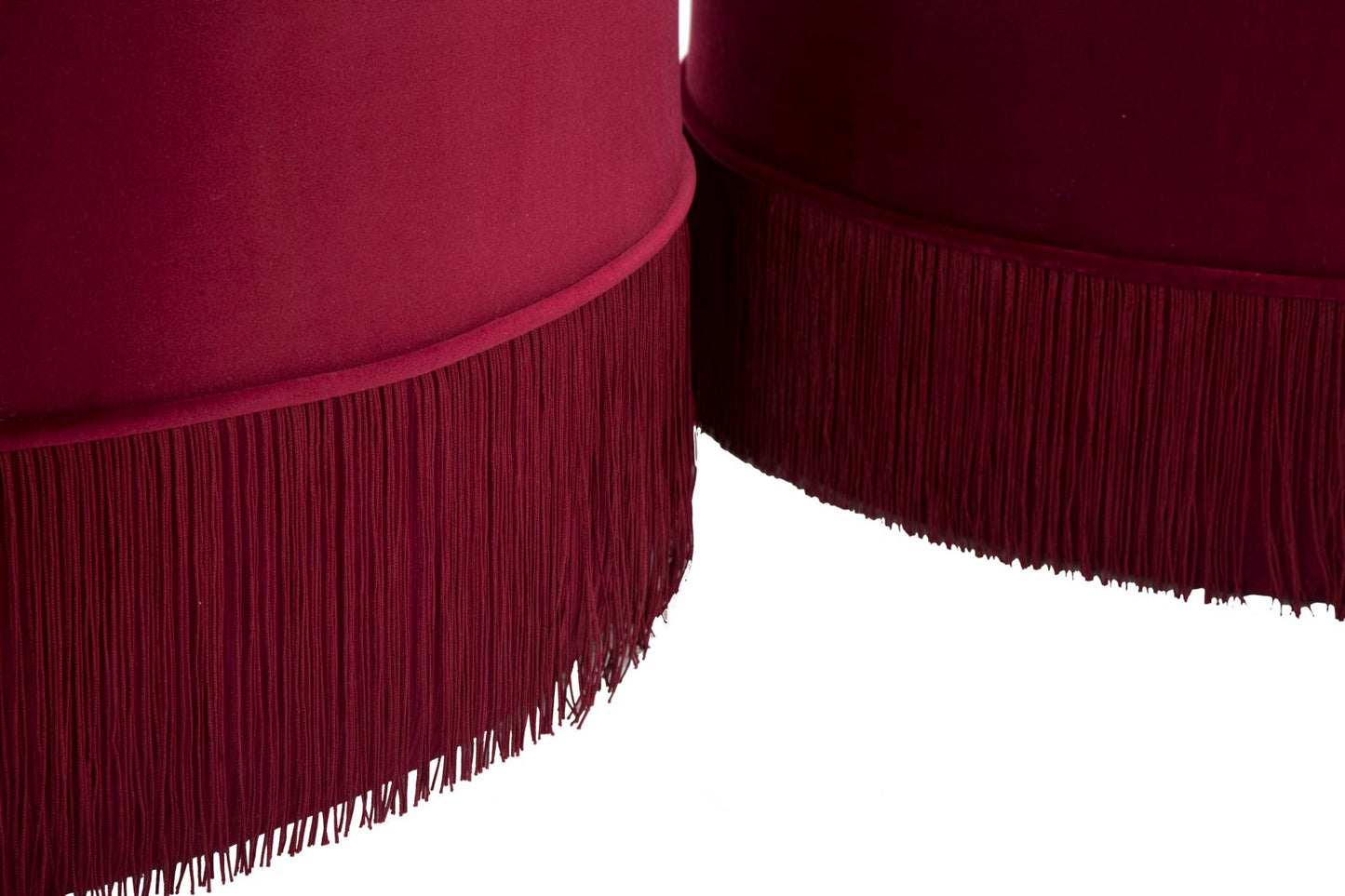 PUFF/CONTENITORE LINES NEW COPPIA BORDEAUX CM Ø 71X41-55X33