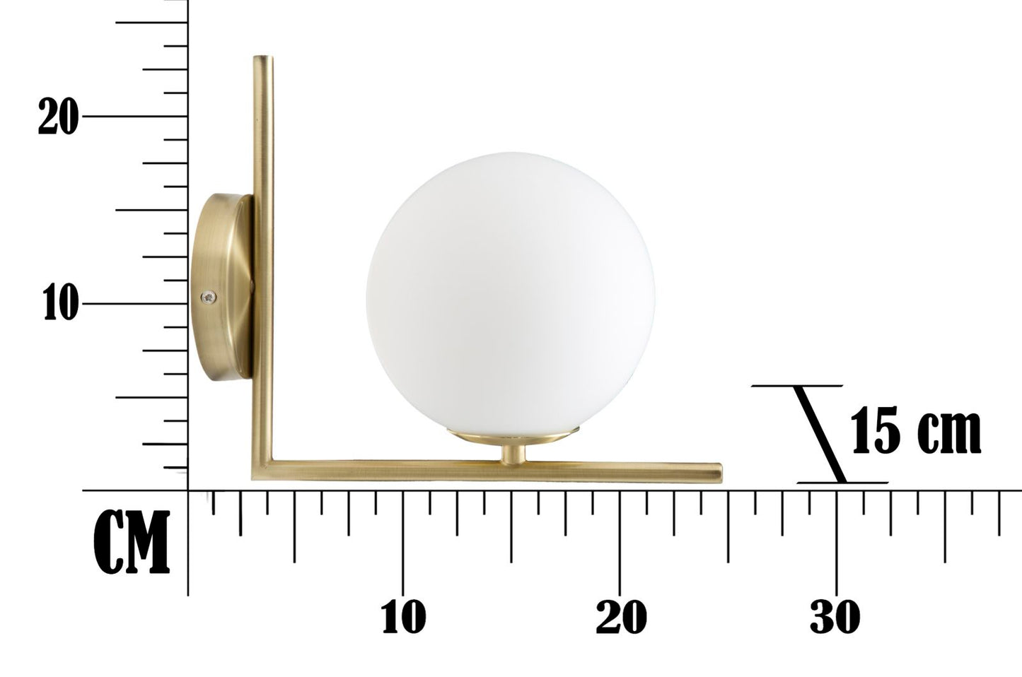 LAMPADA DA MURO GLAMY CM 15X25X22