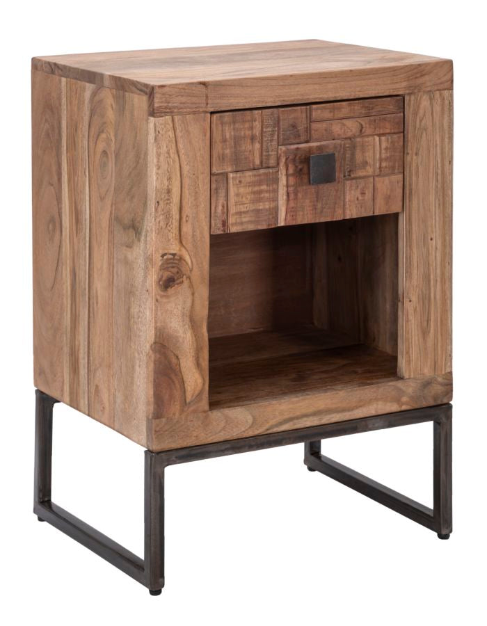 COMODINO MUMBAI CM 45X35X62 (LEGNO DI ACACIA NILOTICA)