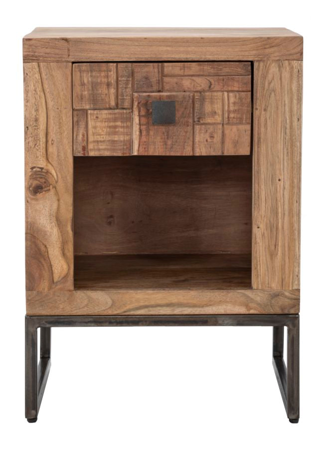 COMODINO MUMBAI CM 45X35X62 (LEGNO DI ACACIA NILOTICA)