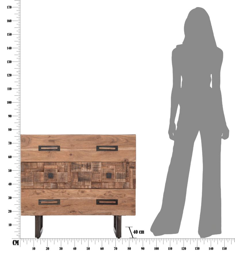COMO' MUMBAI CM 85X40X77 (LEGNO DI ACACIA NILOTICA)